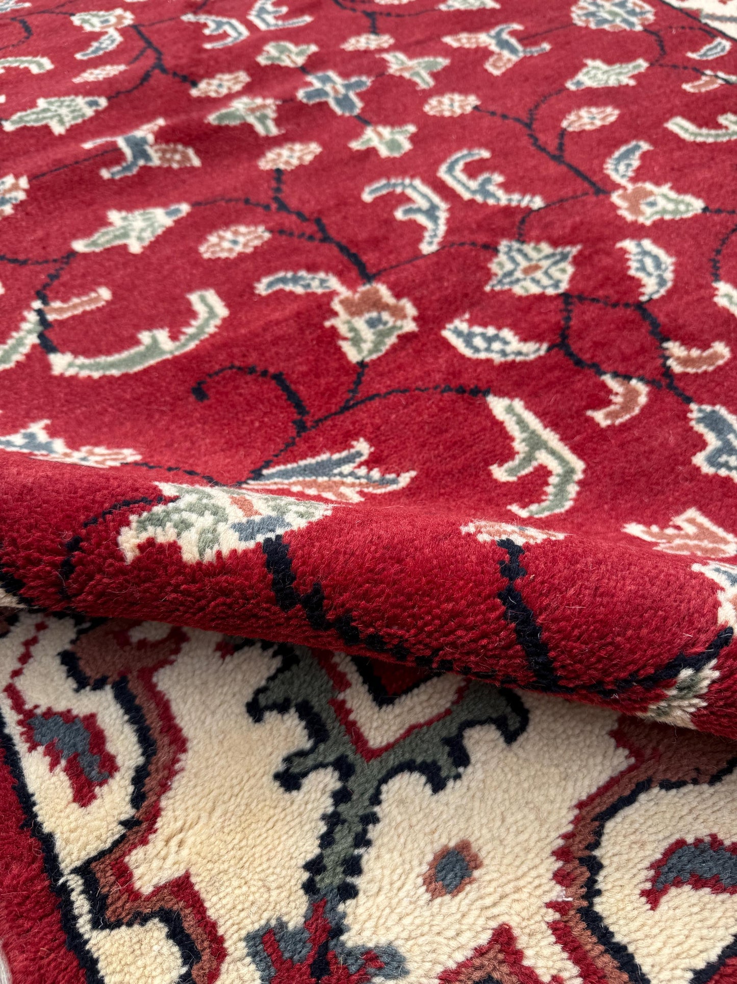 5x7 Turkish Oushak Rug, Hand Knotted Multicolor Wool Area Rug