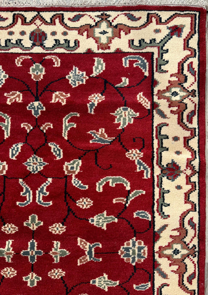 5x7 Turkish Oushak Rug, Hand Knotted Multicolor Wool Area Rug