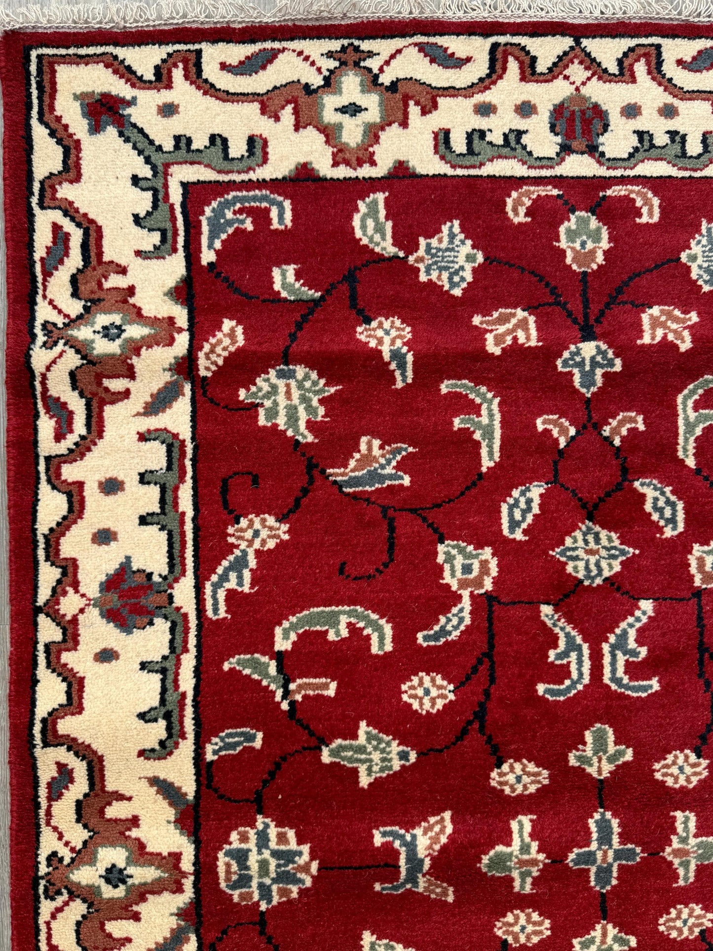 5x7 Turkish Oushak Rug, Hand Knotted Multicolor Wool Area Rug