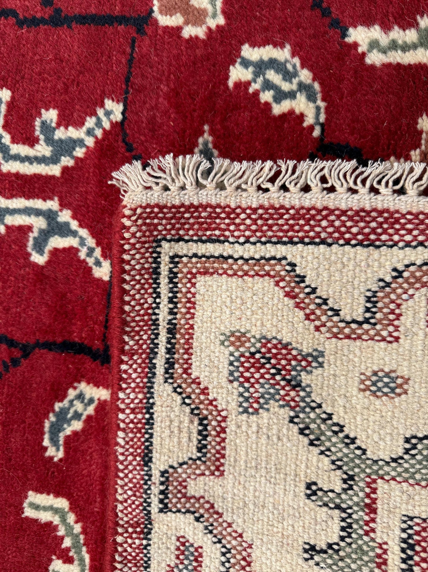 5x7 Turkish Oushak Rug, Hand Knotted Multicolor Wool Area Rug
