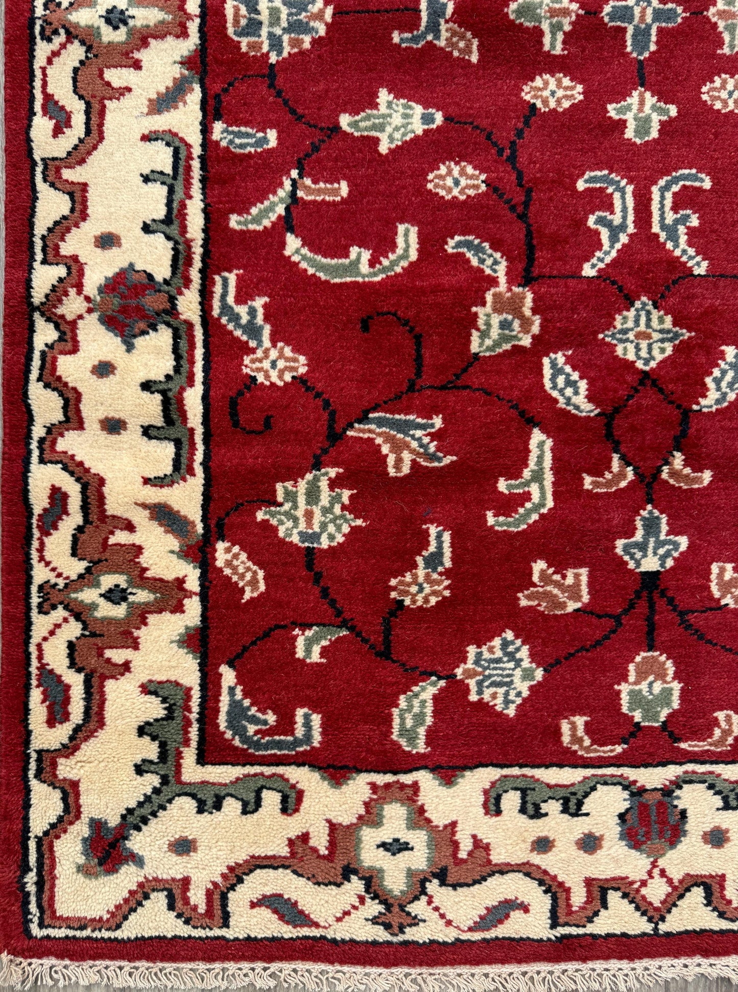 5x7 Turkish Oushak Rug, Hand Knotted Multicolor Wool Area Rug