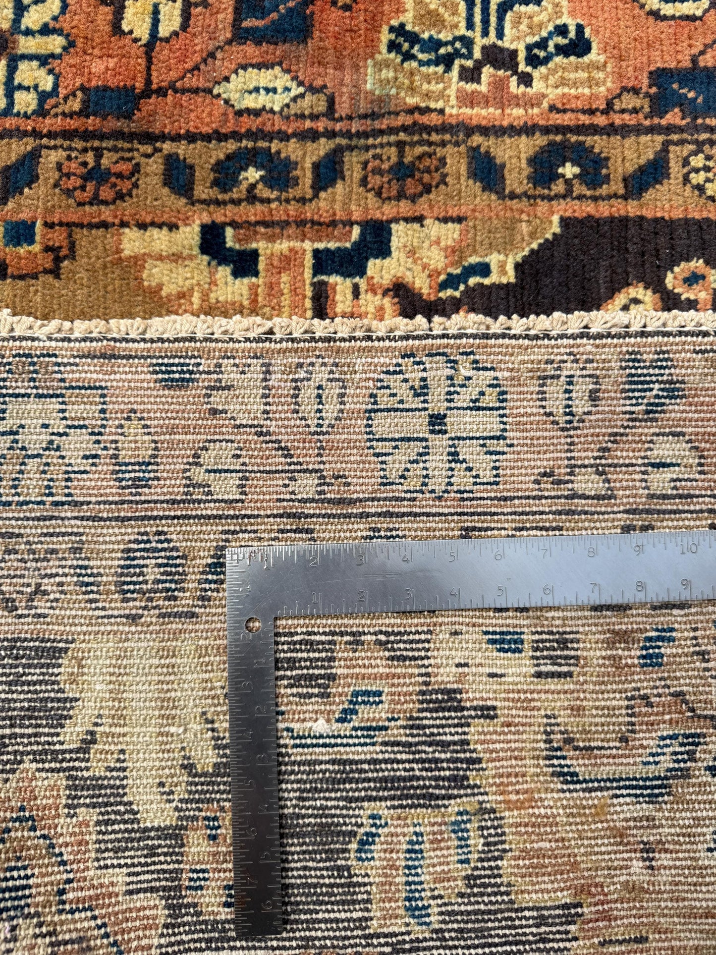4x7 Vintage Anatolian Rug, Hand Knotted Turkish Geometric Carpet