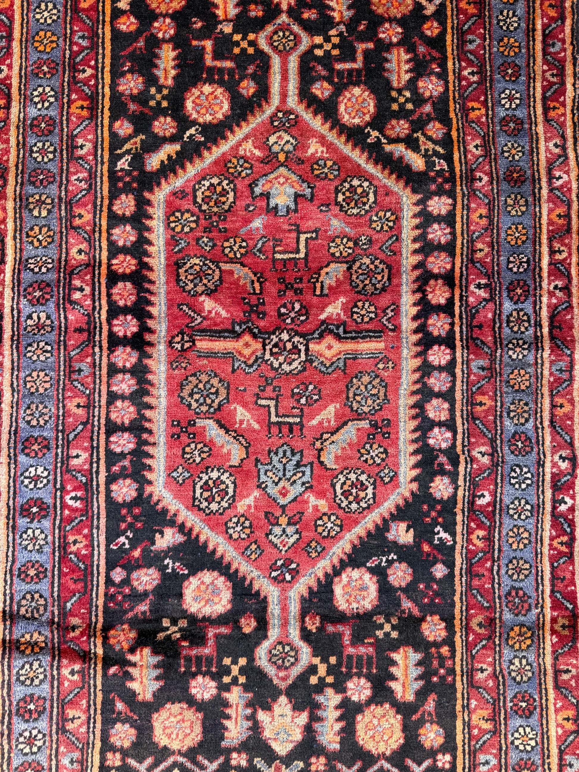 4x7 Vintage Anatolian Rug, Hand Knotted Turkish Geometric Wool