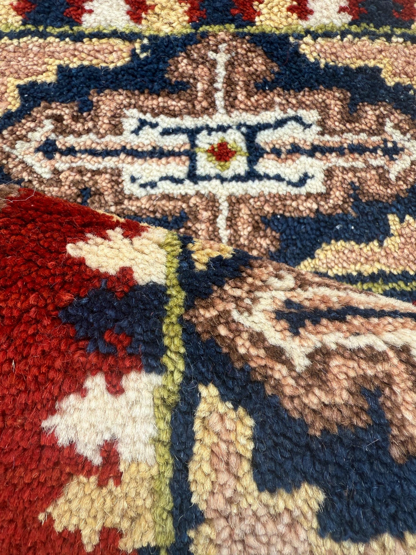 Oushak Rug 2x3 Small Turkish Wool Hand Knotted Entryway Accent Boho Area Decor Neutral Contemporary Floor