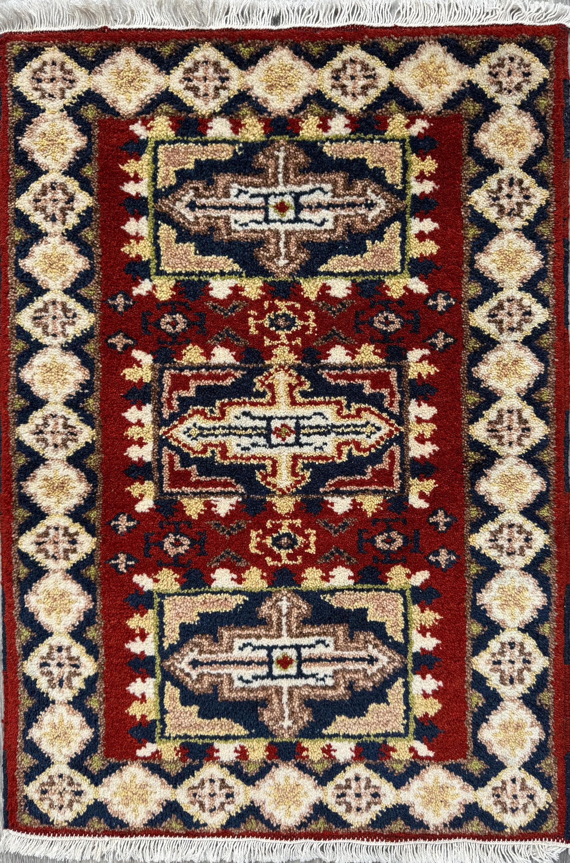 Oushak Rug 2x3 Small Turkish Wool Hand Knotted Entryway Accent Boho Area Decor Neutral Contemporary Floor