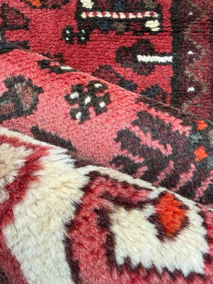 Vintage Turkish Anatolian Rug 3x5 ft Hand Knotted Wool Tribal Geometric Rug 1960s