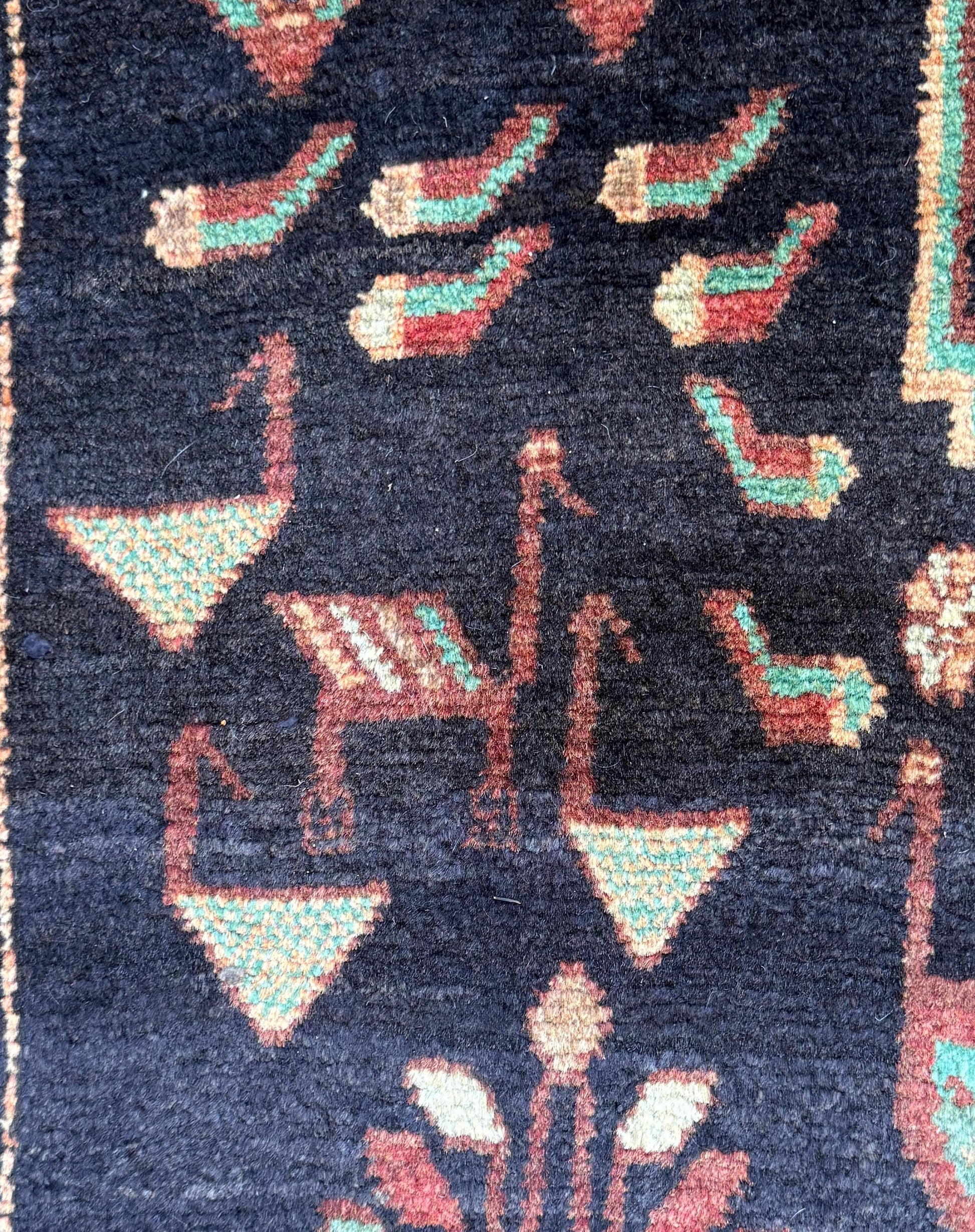 Vintage Turkish Rug 5x11 ft, Hand-Knotted Wool Anatolian Tribal Rug, Tree of Life Design