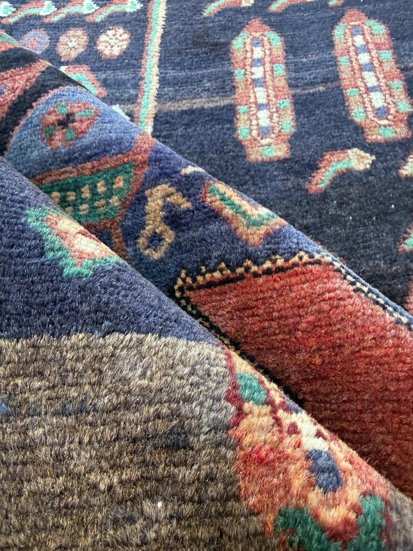 Vintage Turkish Rug 5x11 ft, Hand-Knotted Wool Anatolian Tribal Rug, Tree of Life Design