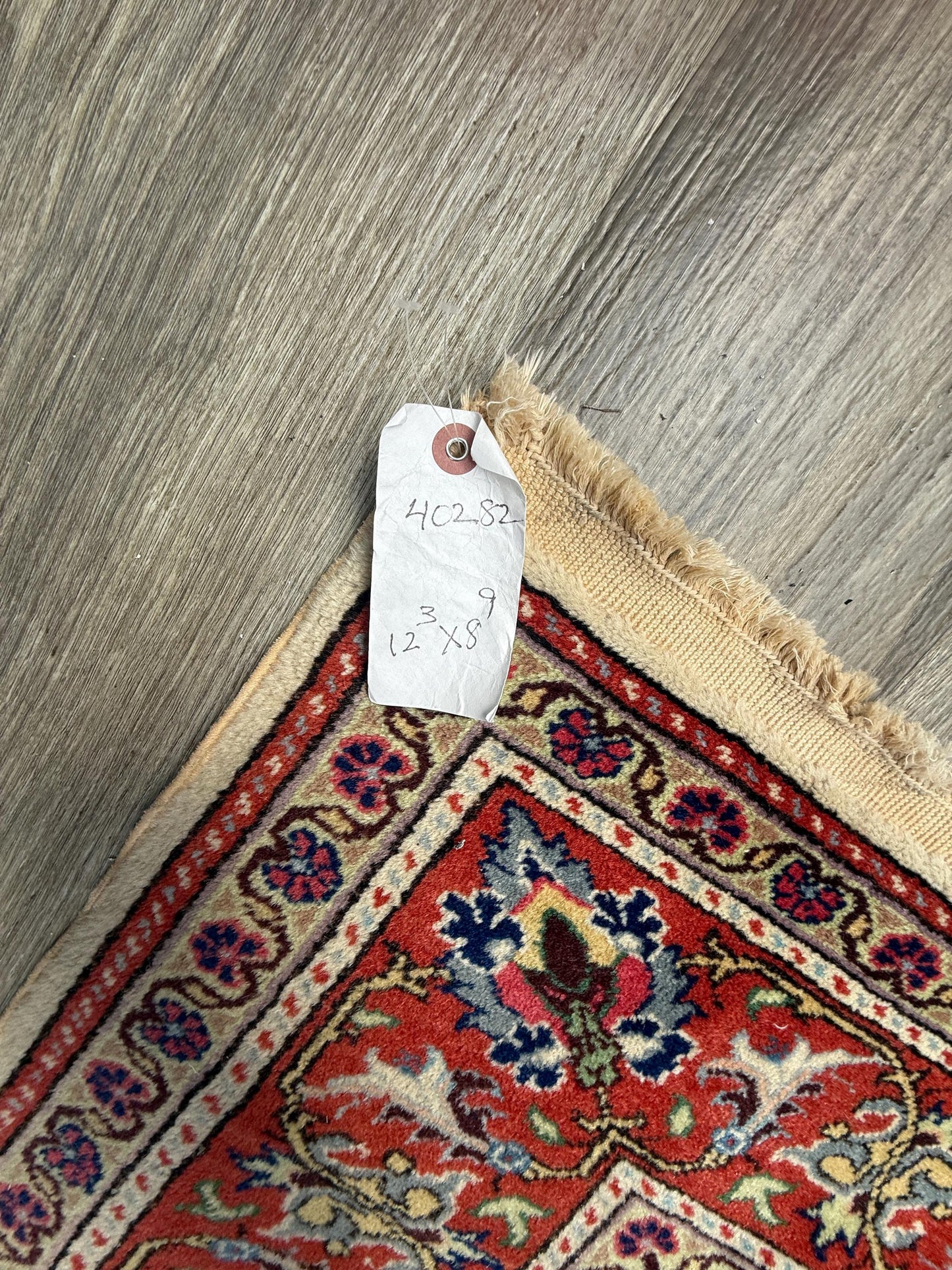 Vintage Hereke Turkish Rug 9x12 ft – Hand Knotted Wool Area Rug – Vegetable Dye Turkish Carpet – 1980s