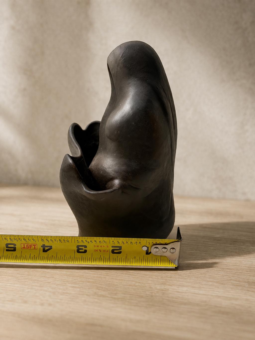Handmade Clay Mother and Child Sculpture | Abstract Figurine, Vintage Style Home Decor