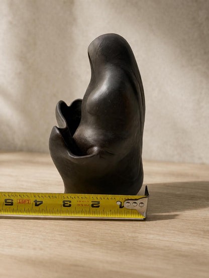 Handmade Clay Mother and Child Sculpture | Abstract Figurine, Vintage Style Home Decor