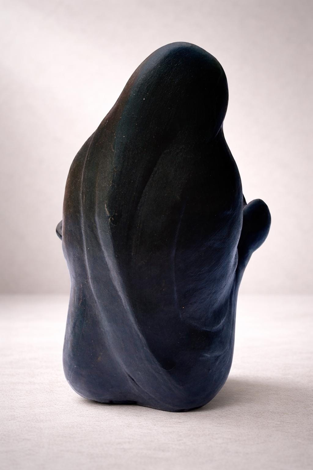 Handmade Clay Mother and Child Sculpture | Abstract Figurine, Vintage Style Home Decor