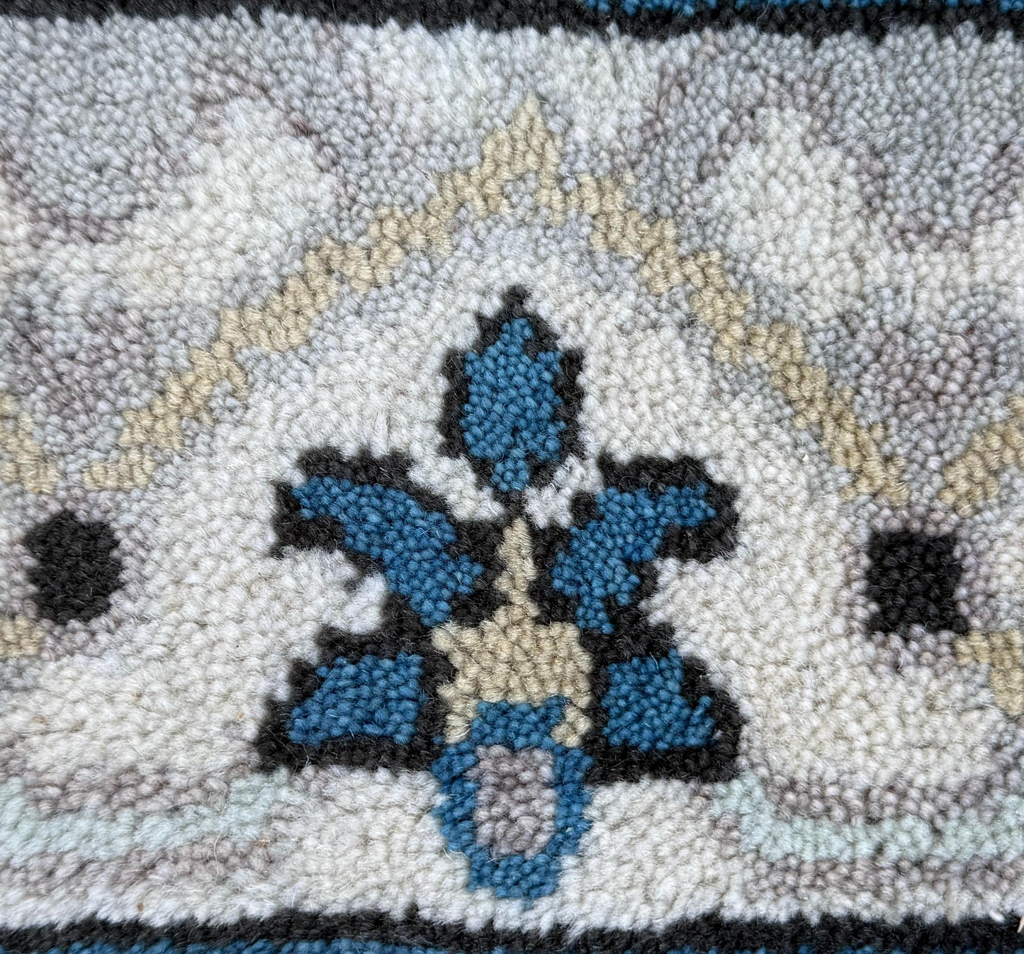 Turkish Oushak Rug 2.7x10 ft Handmade Multicolored Wool Runner Modern Bohemian Area Rug