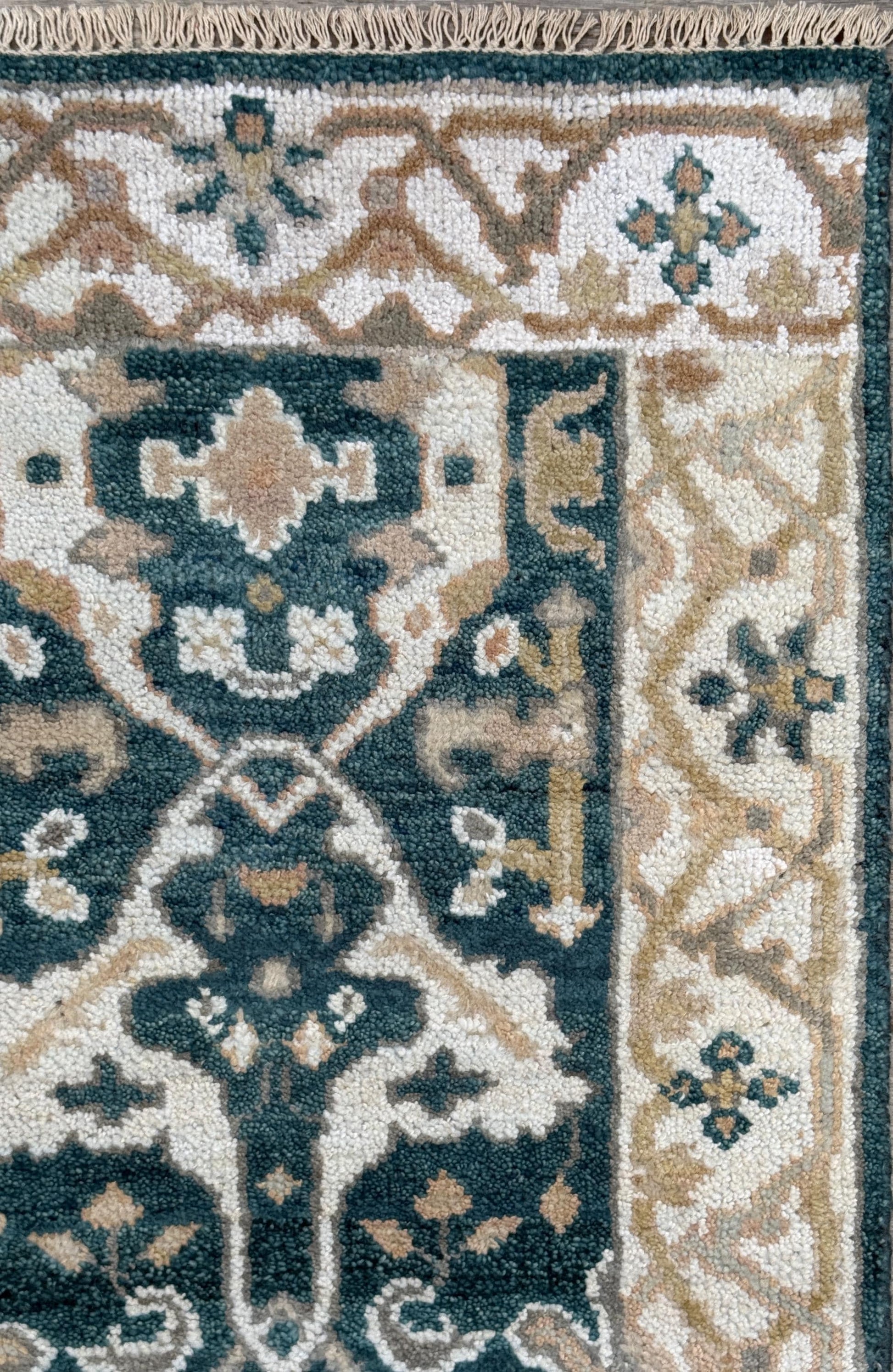 Turkish Oushak Rug 2.7x8 ft Handmade Multicolored Wool Runner Modern Bohemian Area Rug