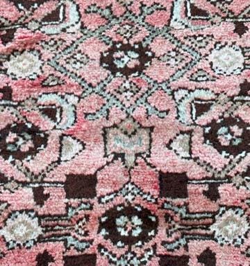 Vintage Turkish Runner 3.6x9.9, 1990s Anatolian Geometric Medallion Wool Village Rug