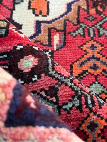 Vintage Turkish Rug 3.6x6.2, 1980s Anatolian Geometric Medallion Wool Village Rug