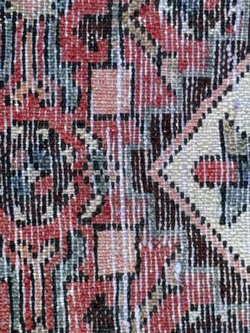 Vintage Turkish Runner 3.6x9.9, 1990s Anatolian Geometric Medallion Wool Village Rug