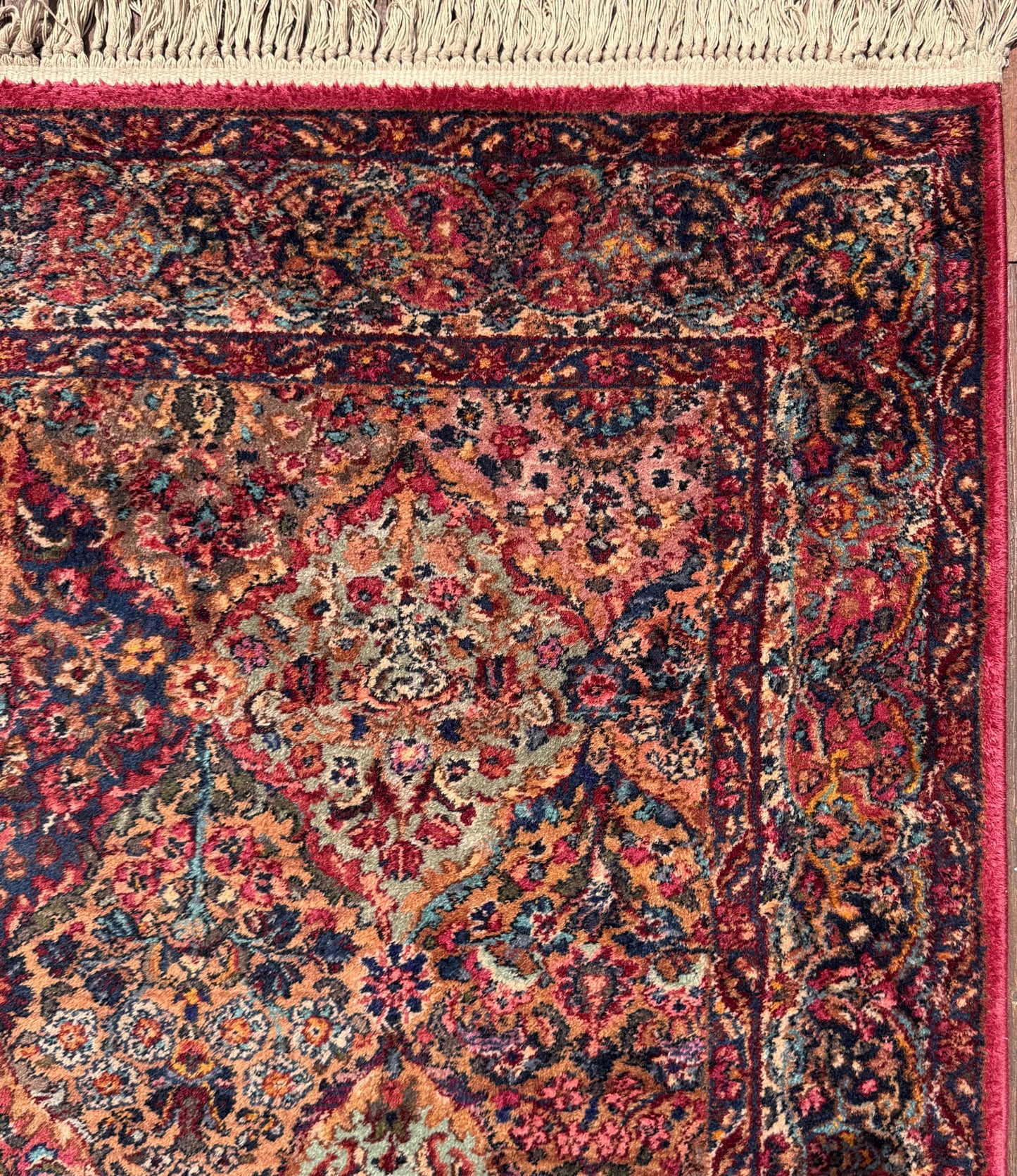 Authentic Vintage Karastan Wool Rug 5.9x9.8 ft Persian Panel Design Rug Traditional Oriental Area Rug Made in USA