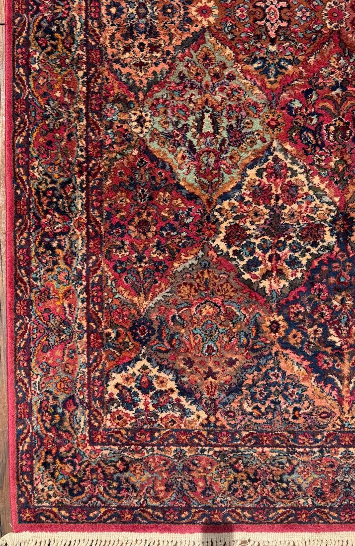 Authentic Vintage Karastan Wool Rug 5.9x9.8 ft Persian Panel Design Rug Traditional Oriental Area Rug Made in USA