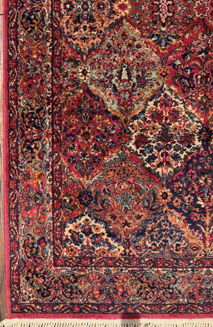Authentic Vintage Karastan Wool Rug 5.9x9.8 ft Persian Panel Design Rug Traditional Oriental Area Rug Made in USA