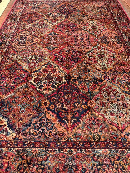 Authentic Vintage Karastan Wool Rug 5.9x9.8 ft Persian Panel Design Rug Traditional Oriental Area Rug Made in USA