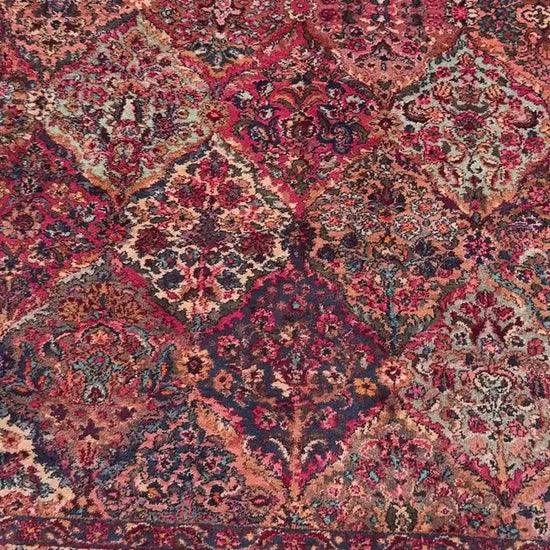 Authentic Vintage Karastan Wool Rug 5.9x9.8 ft Persian Panel Design Rug Traditional Oriental Area Rug Made in USA