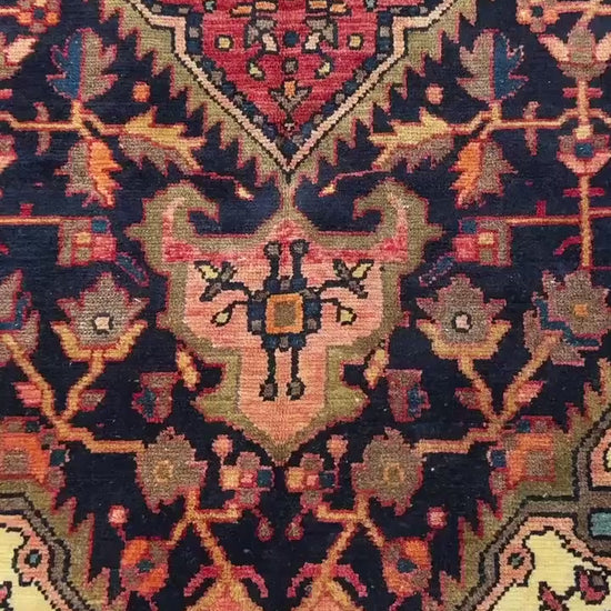 4x6 ft Vintage Turkish Tribal Rug Wool Anatolian Carpet
