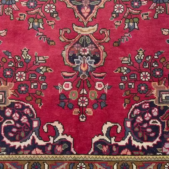 6x9 ft Vintage 1930s Adana Tribal Rug: Hand-Knotted Wool Carpet