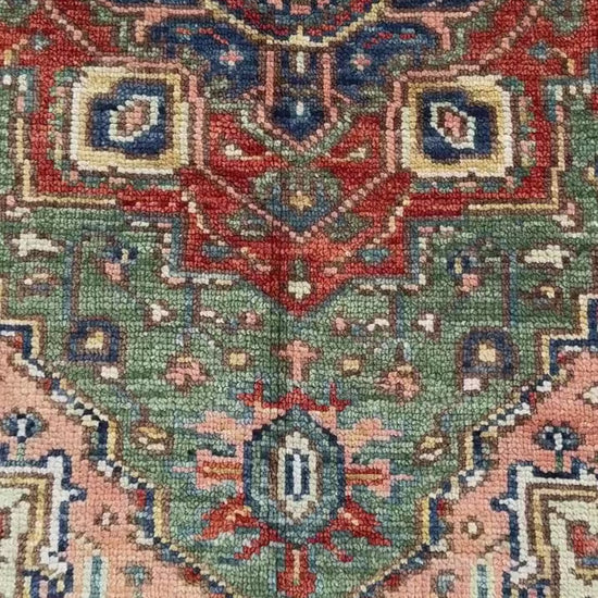 4x6 ft Oushak Hand Knotted Rug: Bohemian Turkish Contemporary Wool Area Rug