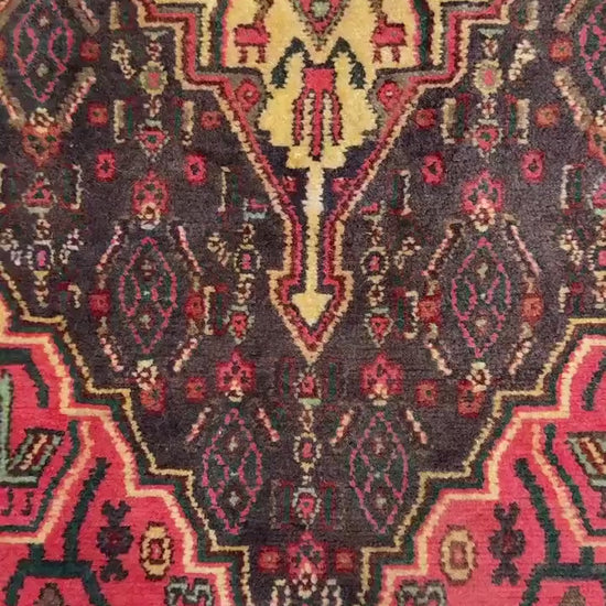 2x3 ft Vintage Anatolian Rug: 1930s Hand-Knotted Wool Geometric Carpet