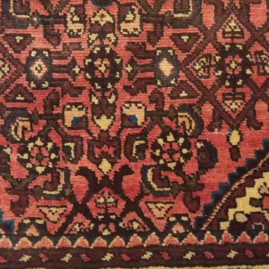 3x4 ft Adana Tribal  Rug, 1930s Vintage Geometric Wool Carpet, Hand Knotted Oriental Area Rug