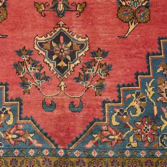 4.10x7.10 ft Geometric Village Rug, 1930s Vintage Hand Knotted Wool Carpet, Anatolian Oriental Area Rug