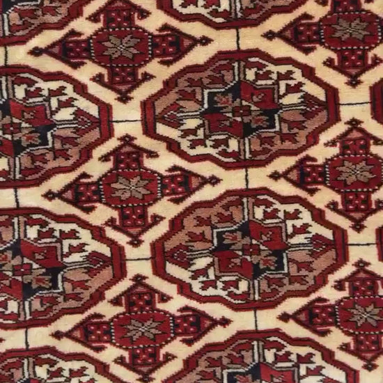 5x3 ft Hand-Knotted Vintage Sara Wool Rug, Tribal Design