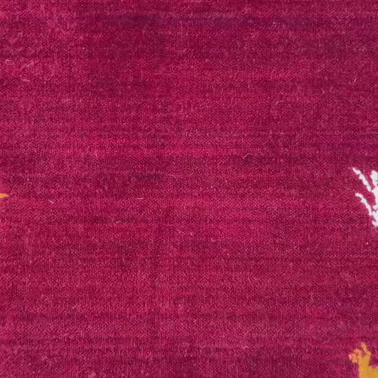 2x3 ft Bohemian Gabbeh Rug, New Hand Made Gabbeh Contemporary Wool Oriental Small Area Carpet