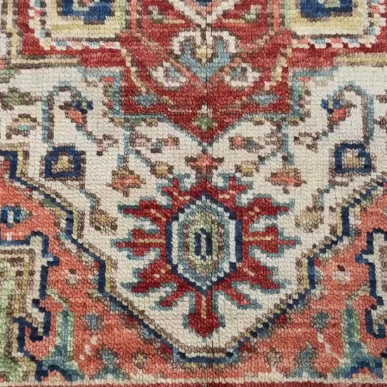 4x6 ft Oushak Bohemian Turkish Rug: Hand Knotted Contemporary Wool Area Rug